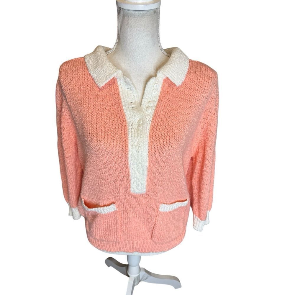 Awesome Vintage 80’s Gitano Pastel Chunky Pink Sweater Super Vintage! Excellent!